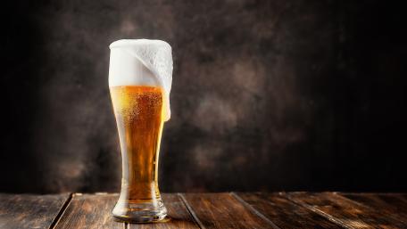 Golden Brew Elegance in 5K wallpaper