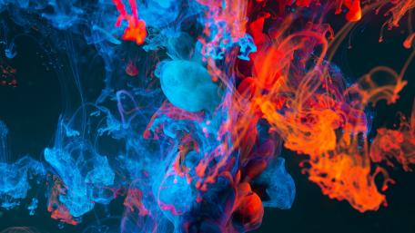 Paint in Water wallpaper
