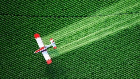 Aerial Agriculture Spray Operation wallpaper