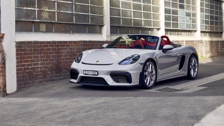 Sleek and Stylish Porsche 718 Spyder Wallpaper wallpaper