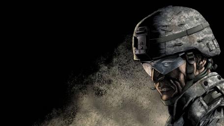 Heroic Soldier in Shadows wallpaper