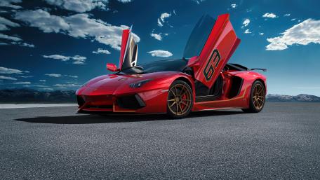 Ultimate Red Lamborghini Aventador Wallpaper wallpaper