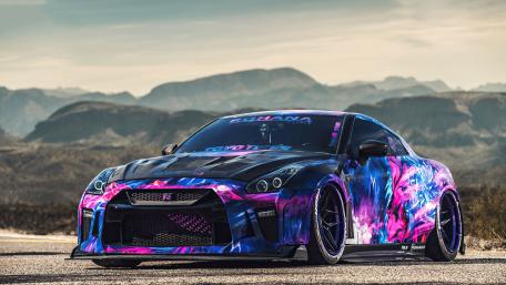 Nissan GT-R Striking Anime Artwork wallpaper