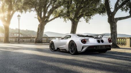 Elegant Ford GT in Scenic Setting wallpaper