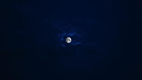 Majestic Full Moon in Night Sky wallpaper