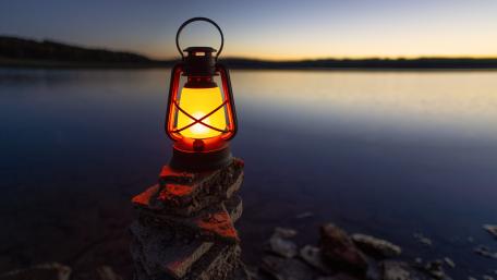 Timeless Glow of the Lantern wallpaper