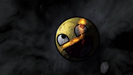 Cool Emoji in Space Adventure wallpaper