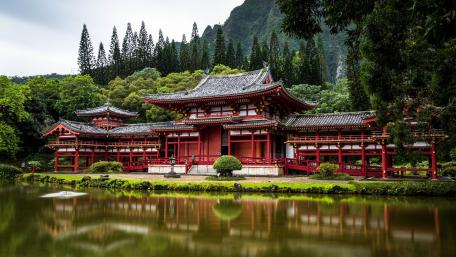 The Byodo-In Temple wallpaper