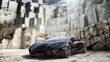 Sleek Lamborghini in a Stunning Landscape wallpaper