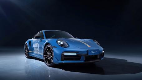 Stunning Blue Porsche 911 Wallpaper wallpaper