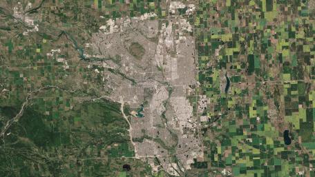 Sentinel-2 Image of Calgary, Alberta, Canada wallpaper