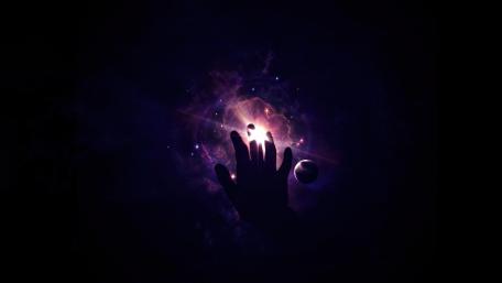 Celestial Touch of the Cosmos wallpaper