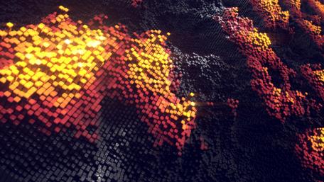 Dynamic Yellow and Black 3D Abstract Wallpaper wallpaper
