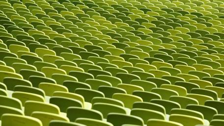 Rows of seats in Olympiastadion, Munich wallpaper