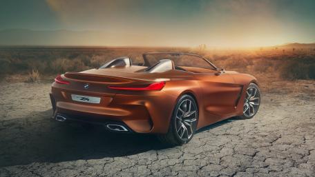 Sleek BMW Z4 Cabrio in a Stunning Landscape wallpaper
