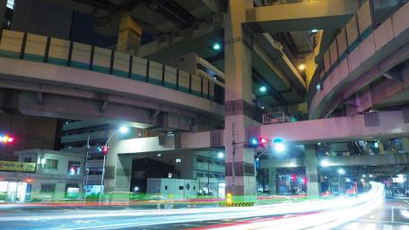 Hakozaki Junction at Night wallpaper