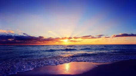 Sunset Serenity by the Sea wallpaper