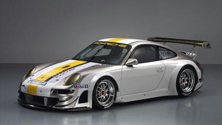 Dynamic Porsche 911 GT3 RSR Sports Car Wallpaper wallpaper