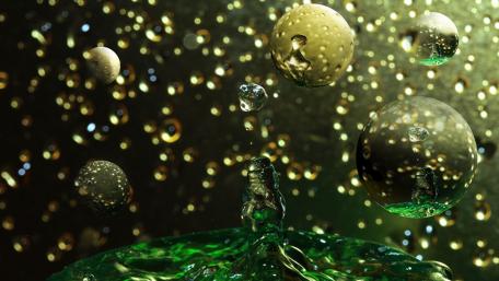 Radiant Waterdrops in Motion wallpaper