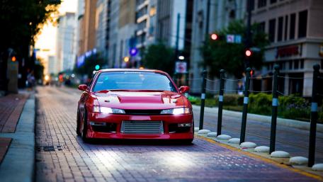Nissan Silvia on Urban Streets wallpaper