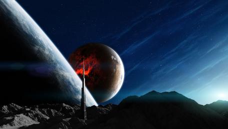 Cosmic Tower of Dreams wallpaper