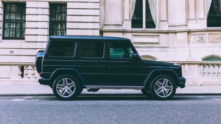 Sleek Black Mercedes G Wagon Wallpaper wallpaper