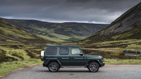 Majestic Mercedes G-Class in Scenic Landscape wallpaper