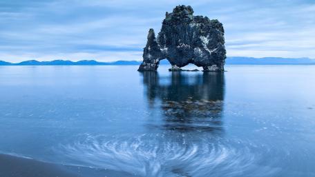Hvítserkur Troll Rock Sea Stack wallpaper