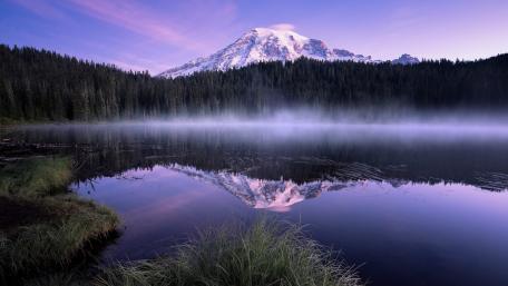 Mount Rainier from Bench Lake wallpaper
