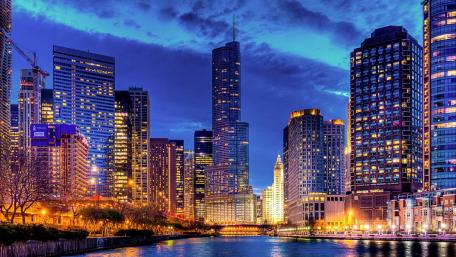 Chicago Riverwalk wallpaper
