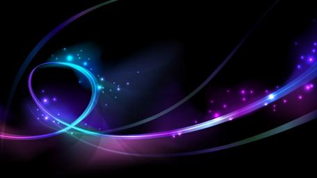 Neon Waves in the Dark Space wallpaper
