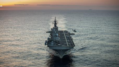 USS Kearsarge at sea wallpaper