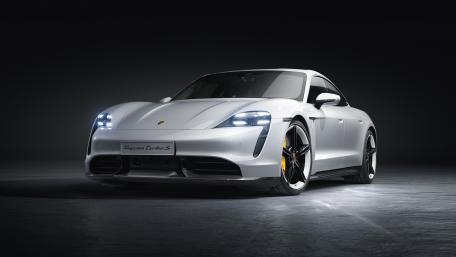 Sleek Elegance of the Porsche Taycan Turbo S wallpaper