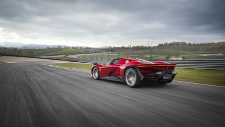 Sleek Ferrari Daytona SP3 on the Track wallpaper