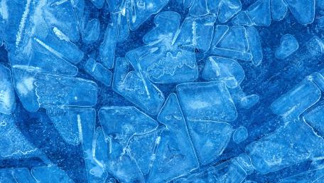 Frozen Beauty in Blue Shades wallpaper