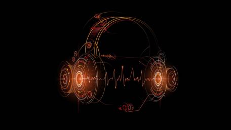 Rhythmic Beats and Vibrant Waves of Sound wallpaper