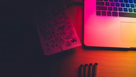 Neon Workspace Vibes wallpaper