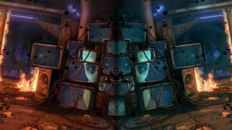 Echoes of a Dystopian Reality wallpaper