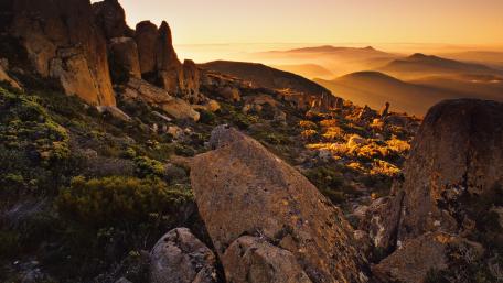 Majestic Mountain Sunset Viewpoint wallpaper