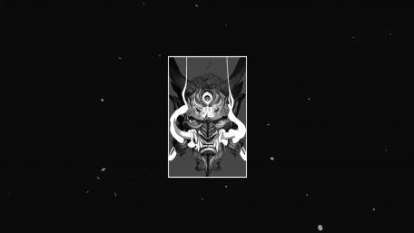 White oni wallpaper