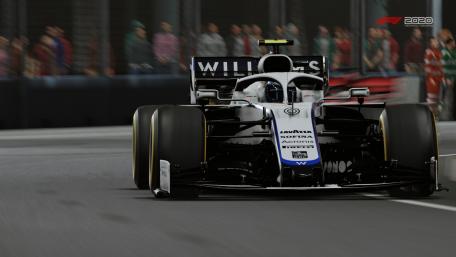 Sleek Williams Racing Car in Motion wallpaper