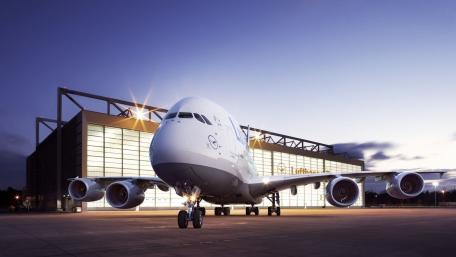 Majestic Aircraft at Dusk Glow wallpaper