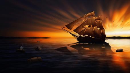 Sailing Into the Sunset wallpaper