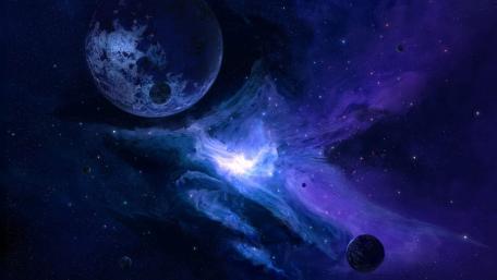 Galactic Dreams in Cosmic Colors wallpaper