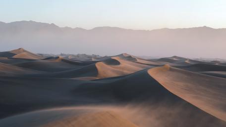 Serene Desert Dunes at Dawn wallpaper