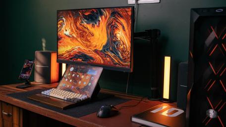 Modern Tech Haven wallpaper