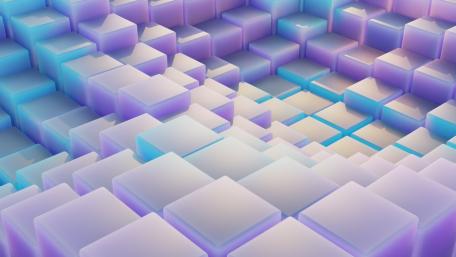 Colorful Cubes in a Dreamlike Space wallpaper