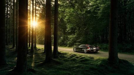 Majestic Koenigsegg CCX in a Serene Forest Setting wallpaper