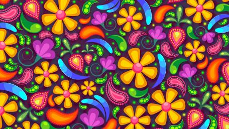 Vibrant Floral Fantasy for Modern Decor wallpaper