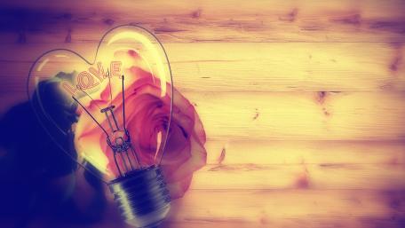 Heart-Shaped Light for Romantic Ambiance wallpaper
